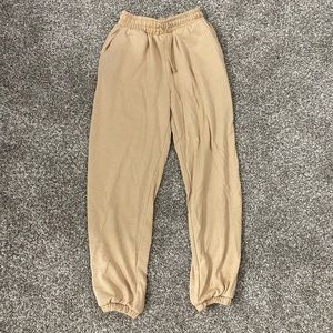 Tan sweatpants